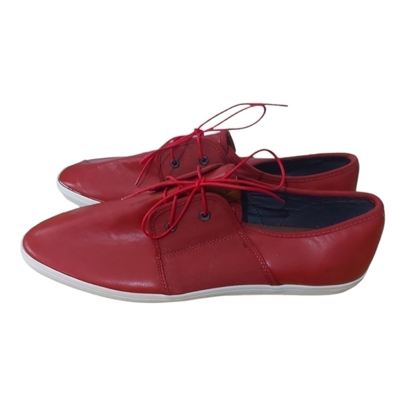 Aldo Men's Red Leather Casual Shoes Size 12 - Picture 4 of 8